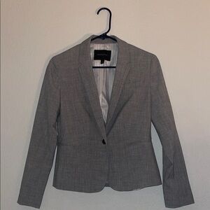 Banana Republic Gray Blazer Tailored Suit Jacket